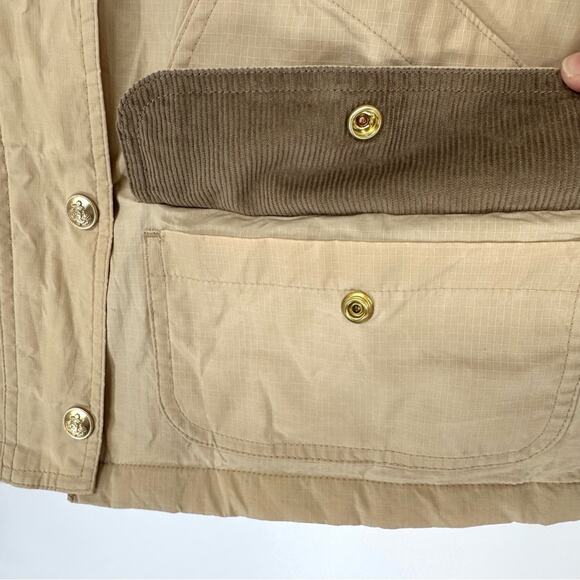 J Crew Short Barn Jacket in English ripstop cotton in coastal khaki Size M - Picture 8 of 12